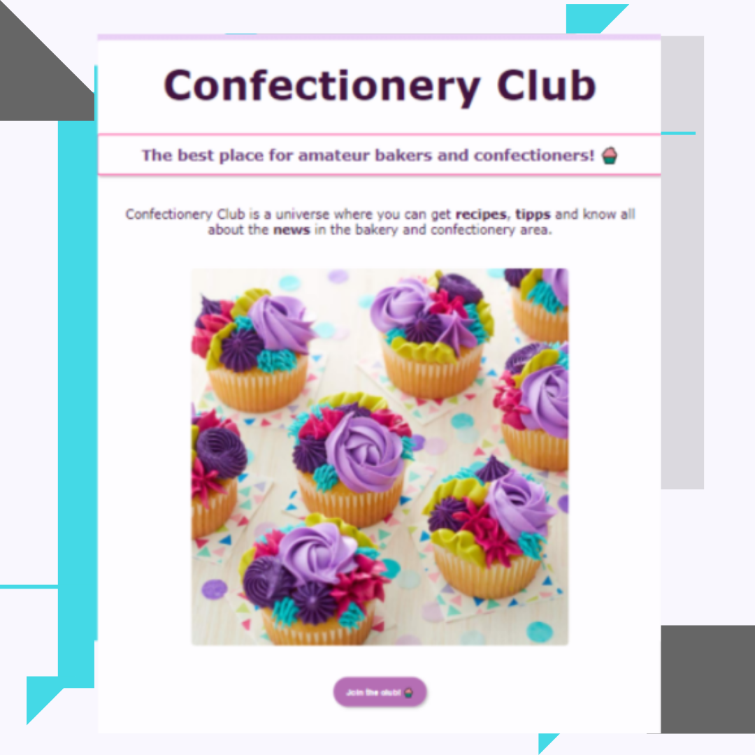 Confectionery project preview